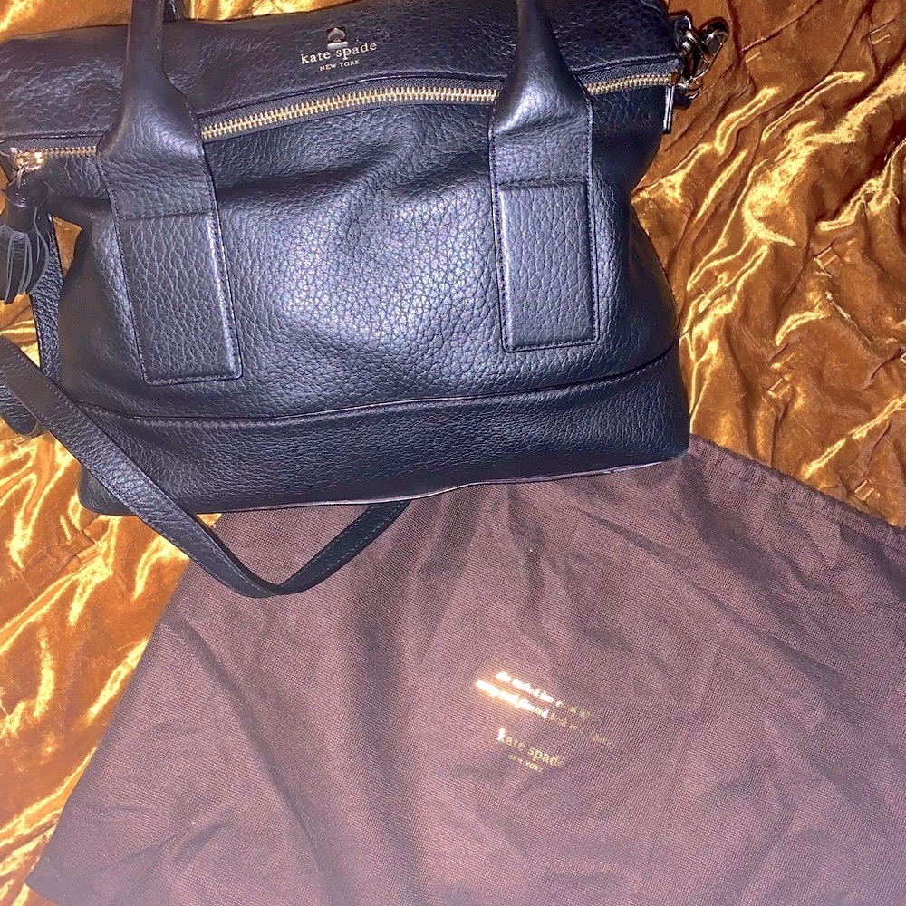 Kate Spade Southport Avenue Carmen Convertible Pebbled Leather Satchel